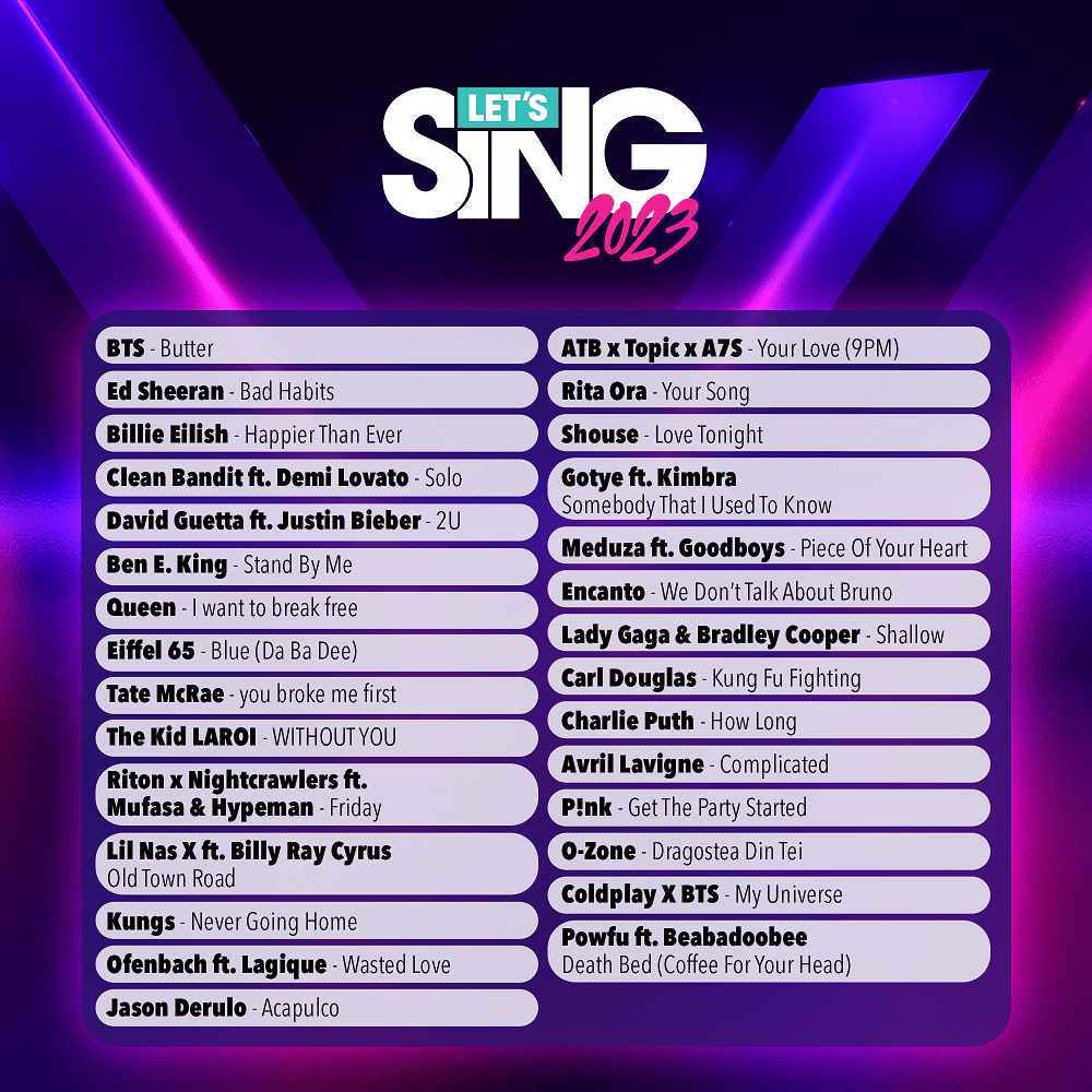 Jogo PS5 Let's Sing 2022 + 2 Microfones