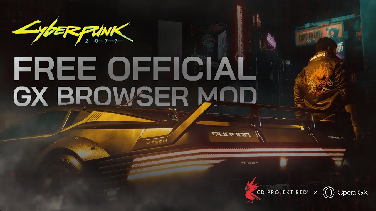 Opera GX e CD PROJEKT RED revelam mod oficial Cyberpunk 2077 para o ...